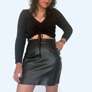 Vintage Wilson’s Leather Mini Skirt